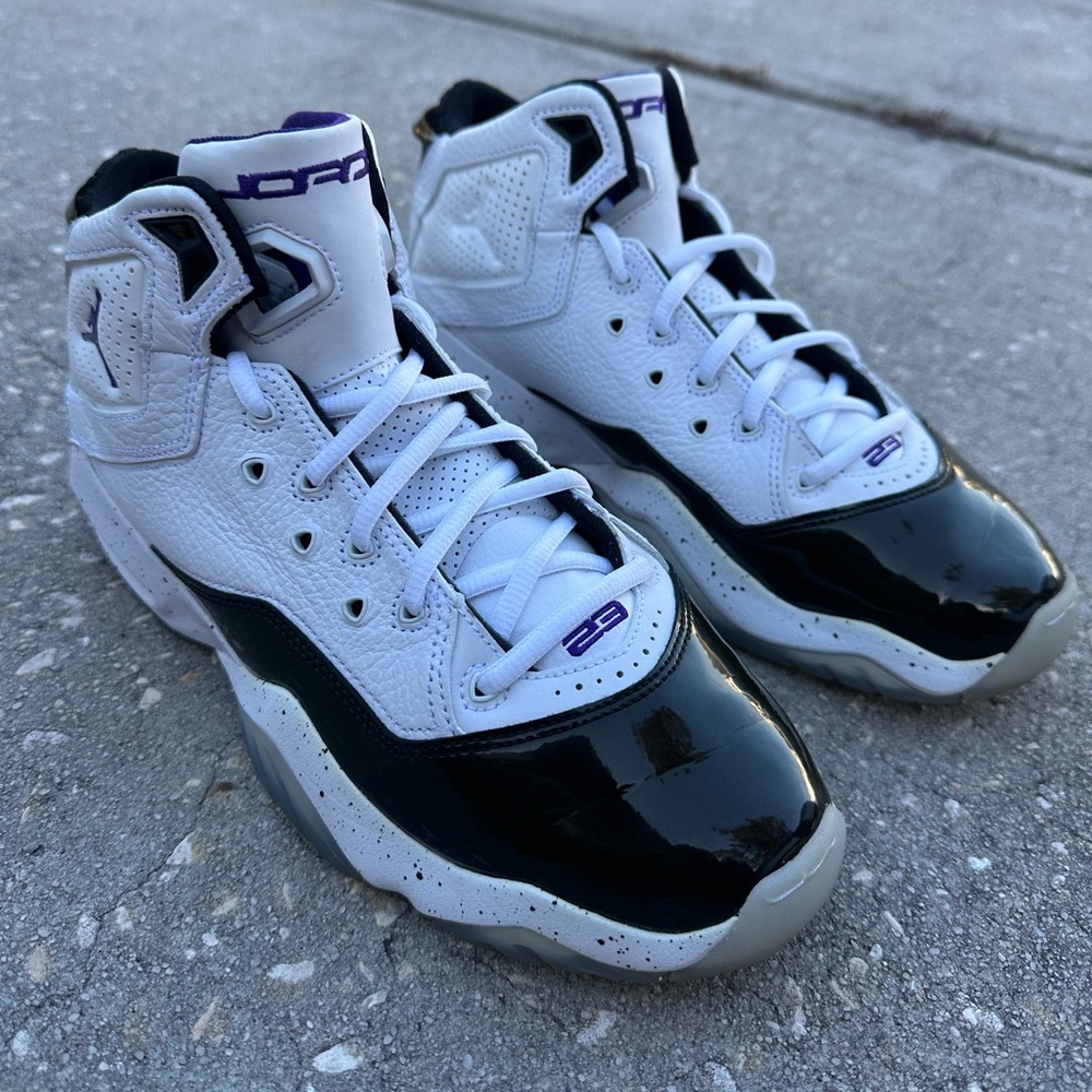 Nike Air Jordan B'Loyal Shoe "Space Jam" 315317-115 White Black Men's Size 8.5